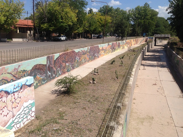 jardín xerófilo y mural