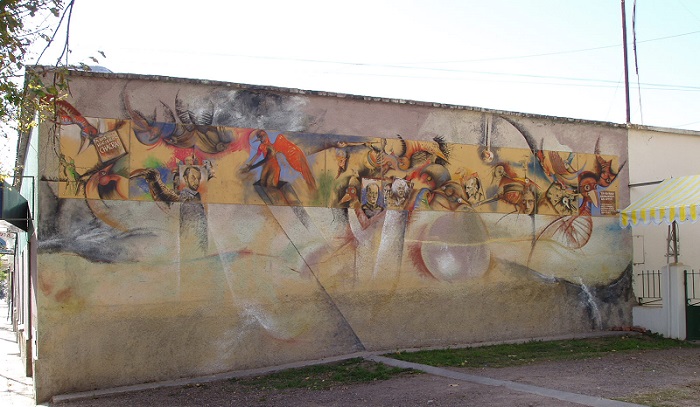Mural de Delhez, Scafati y Reynaud.