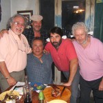 Carlos Secundino Benítez festejó su cumple con los amigos Pocho Sosa, Claudio Maldonado y Coco Segura.