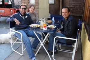 Juan Manuel Cuglia, Cecilia Michelini y Alejandro Diara, dueños de las Heladería Michelle.