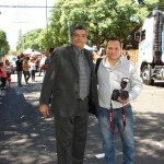 Edgardo Montiveros y Carlos Ércole, de Prensa de la Municipalidad de Luján.