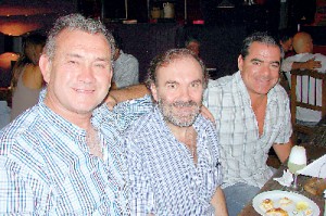 Emilio Corvalán Jofré, Mocho Pérez Magnelli y Carlos Molina,