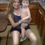 Fabiana con su hijo Lorenzo Toraño quien ya tiene un año y seis meses.