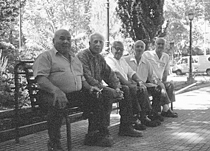 Año 2002: Miguel Turco, Manuel Arenas, el Negro Fernández y los hermanos Fernando y Juan López, ya fallecido.