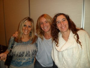 Madres y manager de jockey: Rosalía Alcaraz, Claudia Velez y Ana Marta Gabrielli.