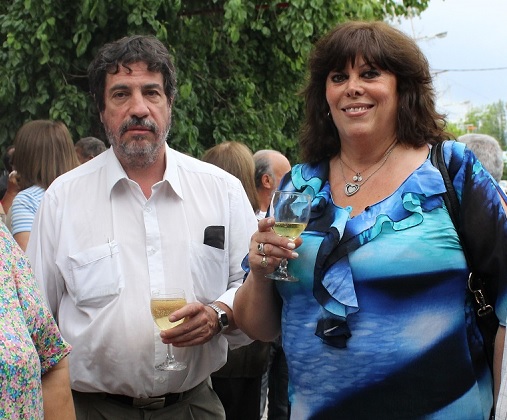 El cineasta Eduardo Arranz y su musa y compañera Graciela Defeliche, ex delegada municipal de nuestro distrito.