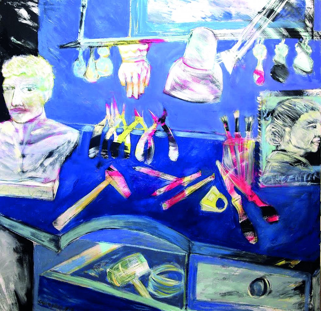 Una de las pinturas de Cecilia Carreras