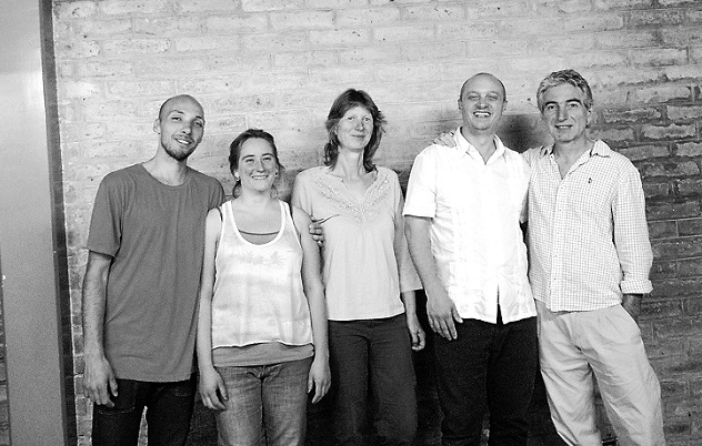 Luis Lugones, Manu Aguinaga Almut, Ariel Pantanali y Alejandro Bulnes.